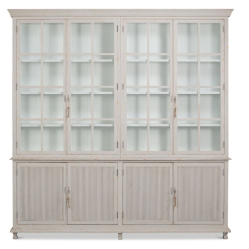 Soft Grey Harper Glass Display Cabinet