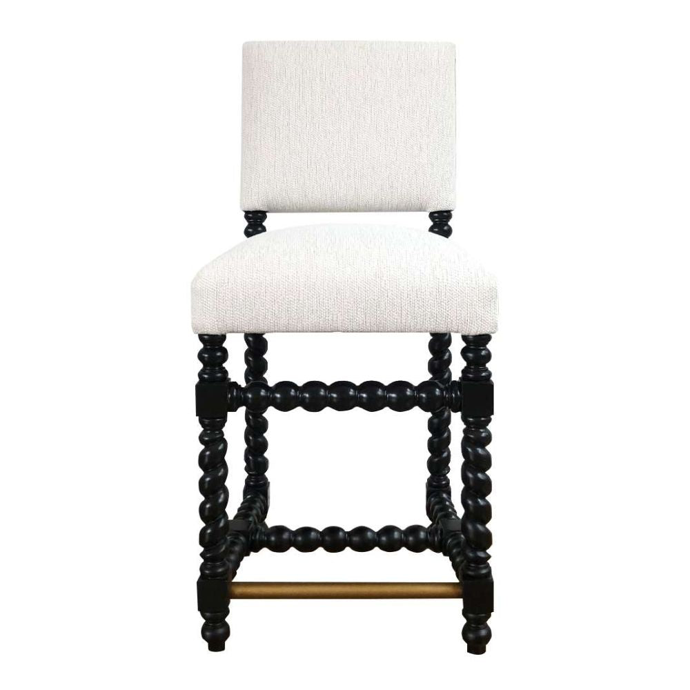 Spiral Leg Spanish Counter Stool