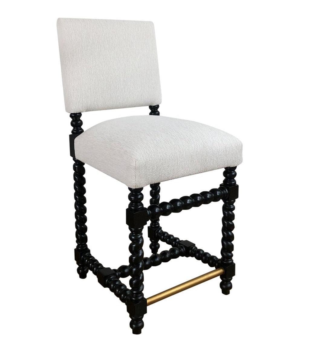 Spiral Leg Spanish Counter Stool