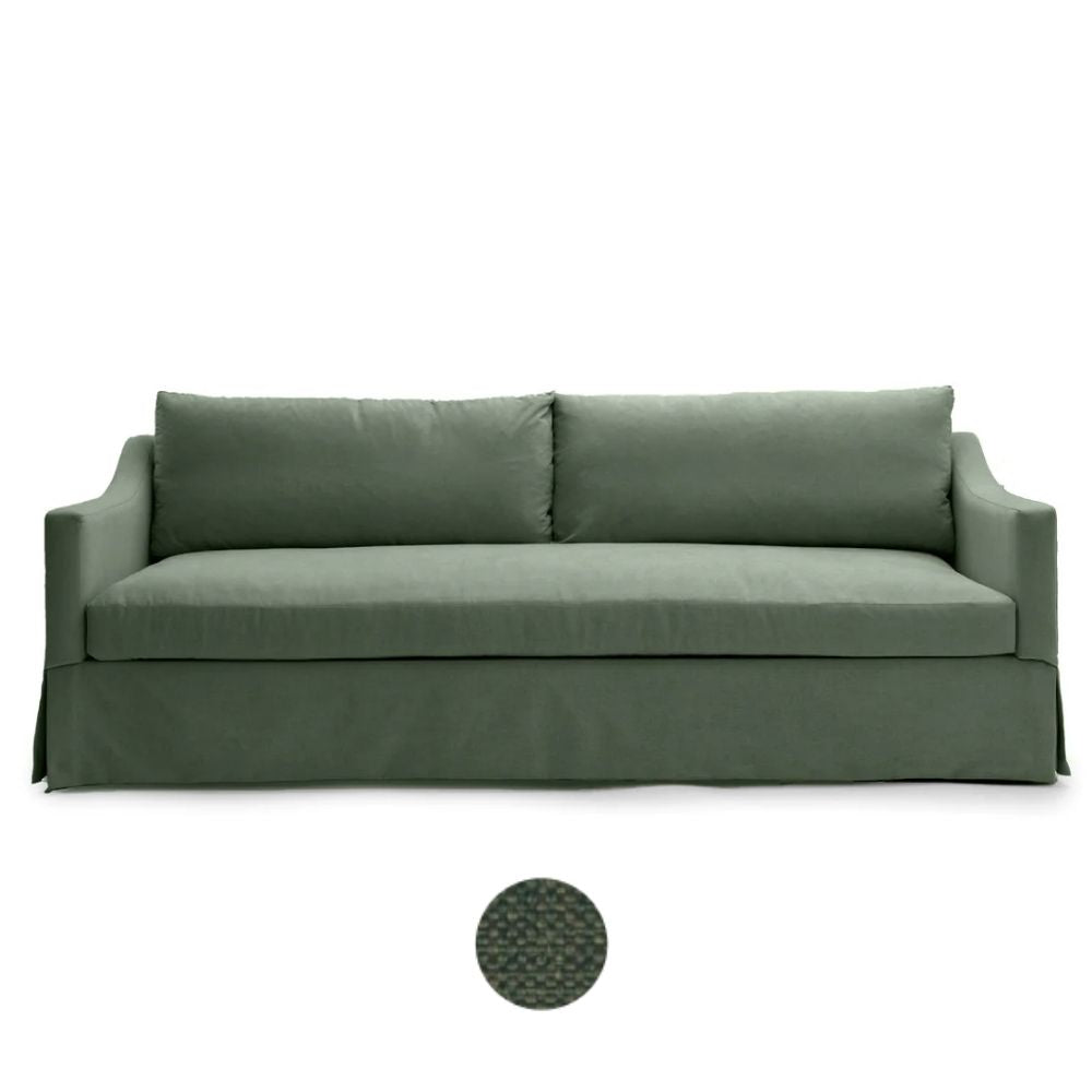 Plus White Blanco Skirted Sofa