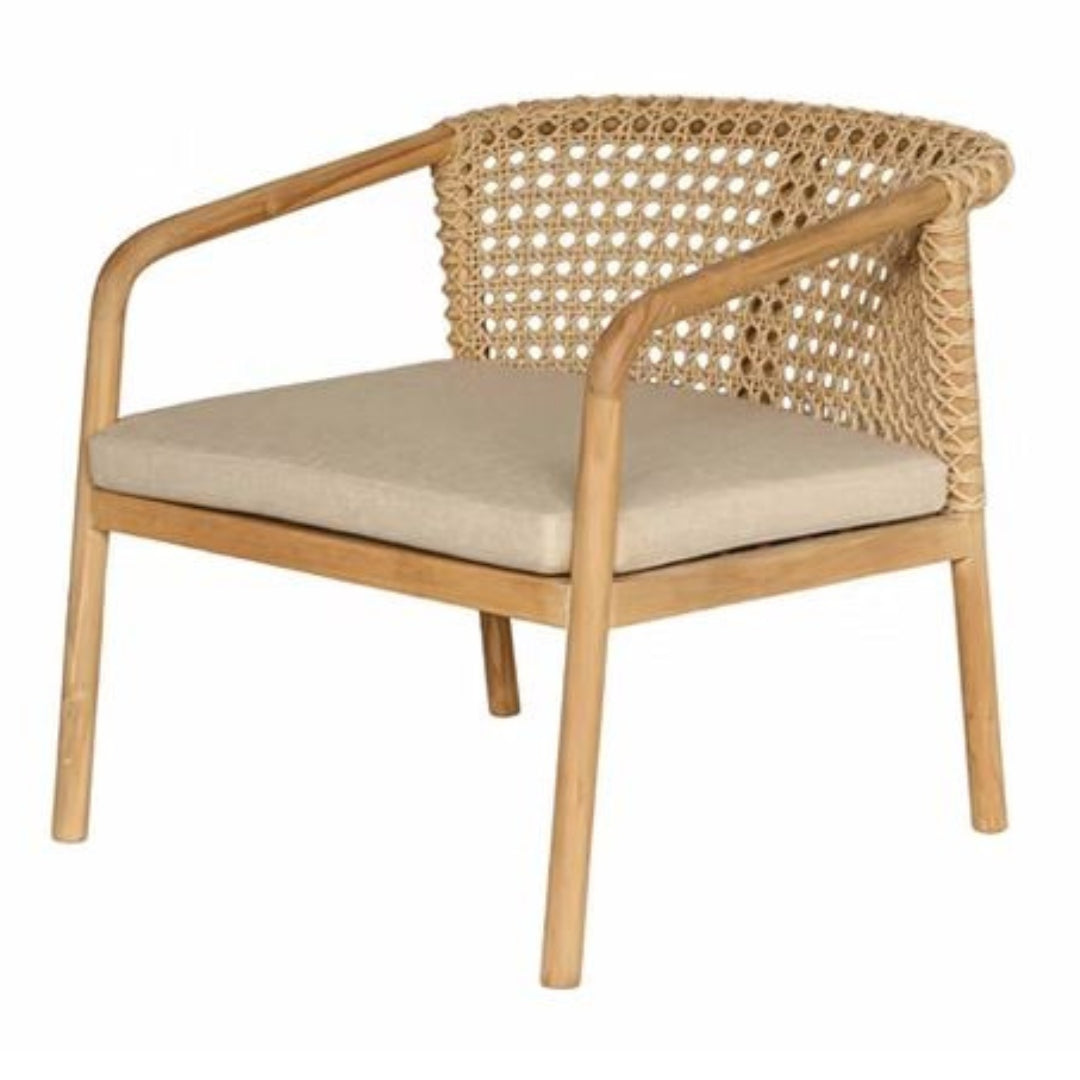 Teak Wood Occasional Accent Chair
