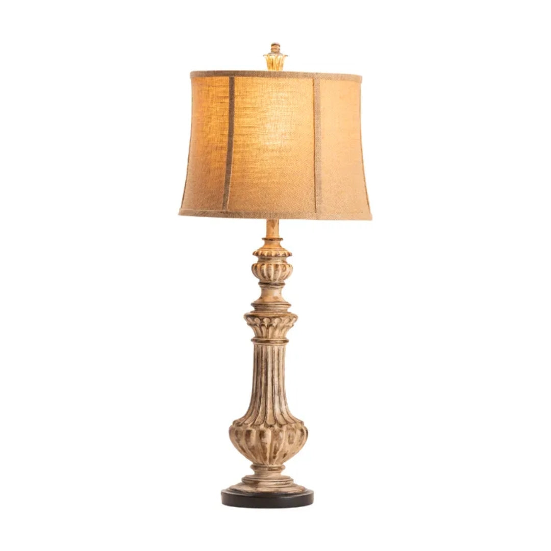 Traditional French Cream Table Lamp
