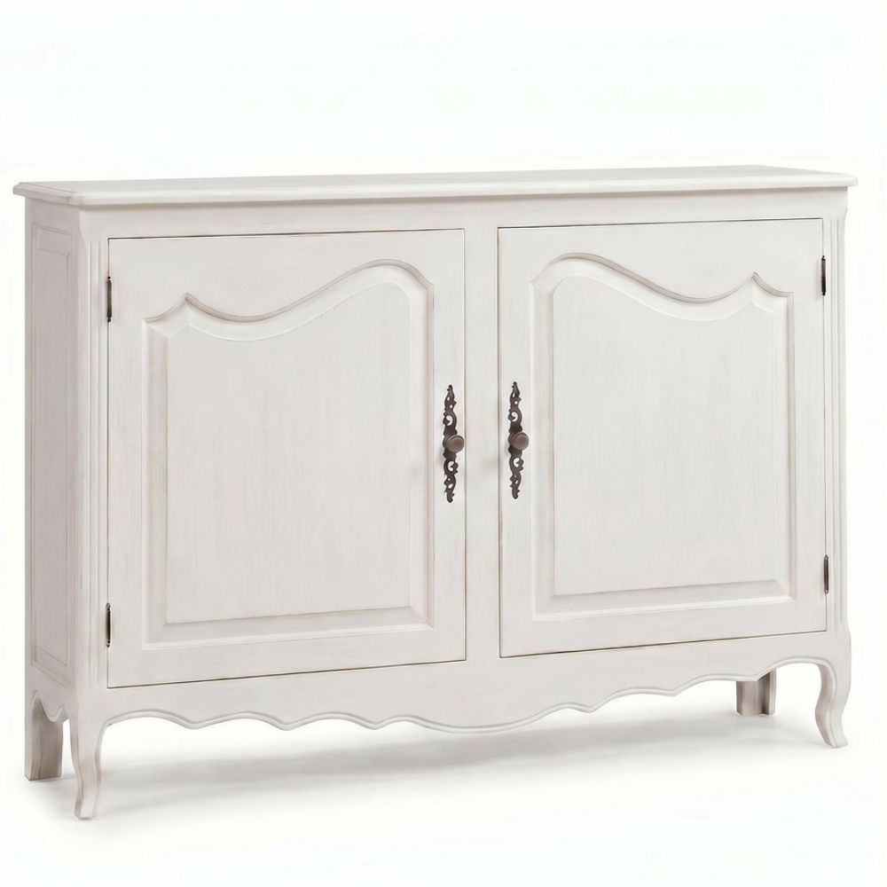 White Traditional French Country Sideboard
