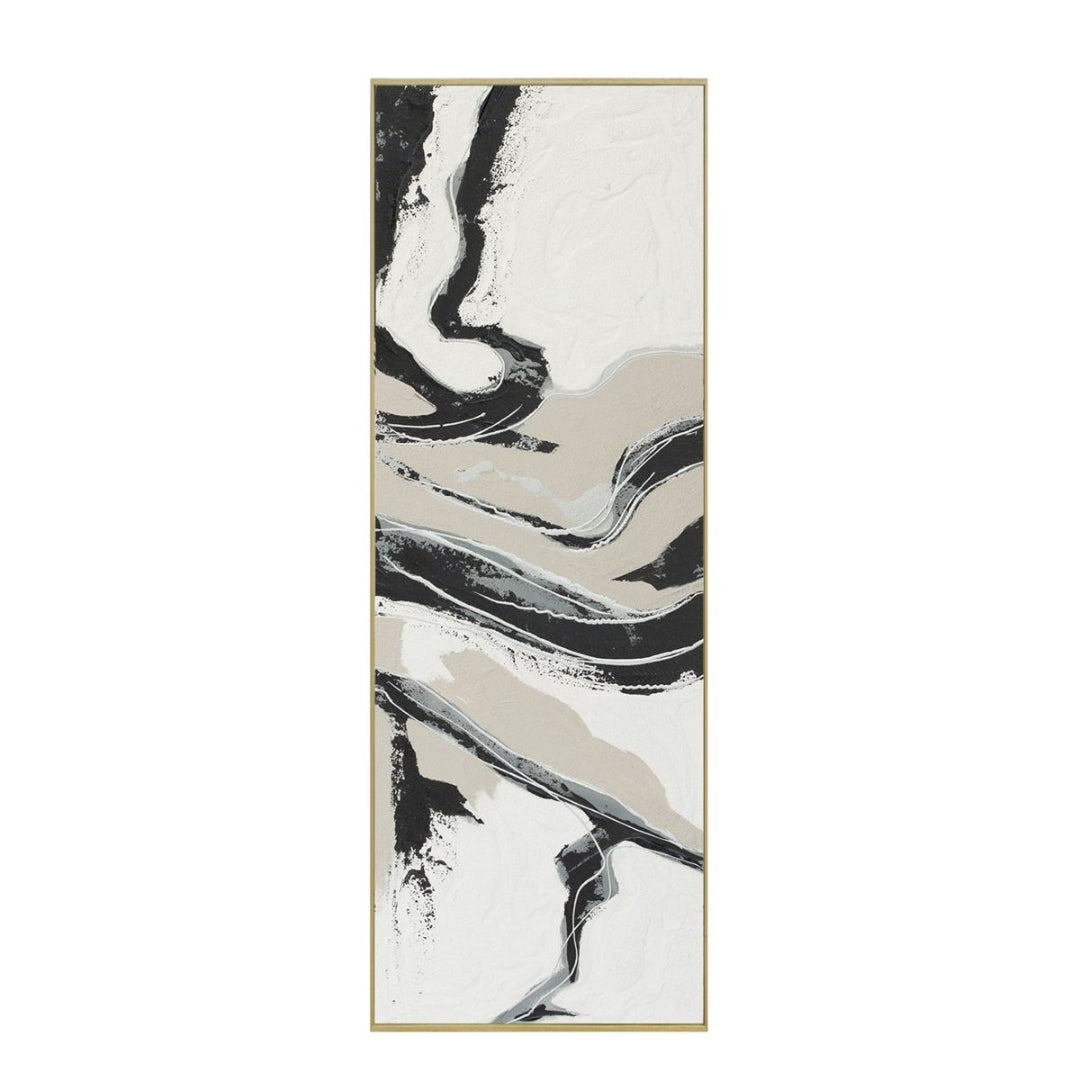 Tranquil Flow Hand Painted Wall Art