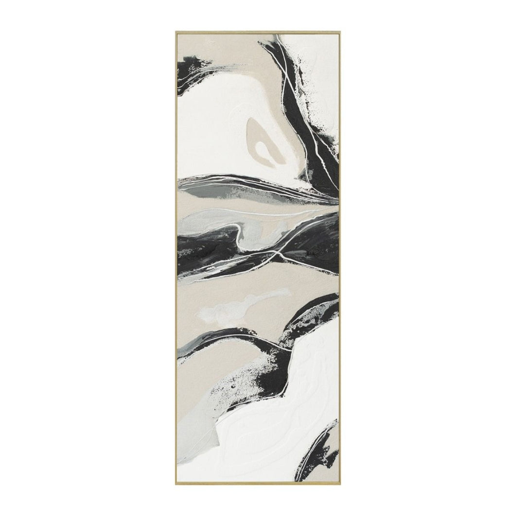 Tranquil Flow Hand Painted Wall Art
