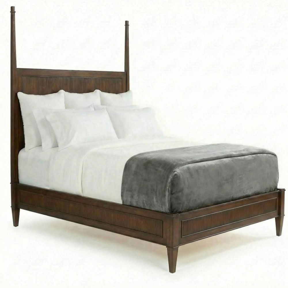 Two Poster Reeded Platform Bed