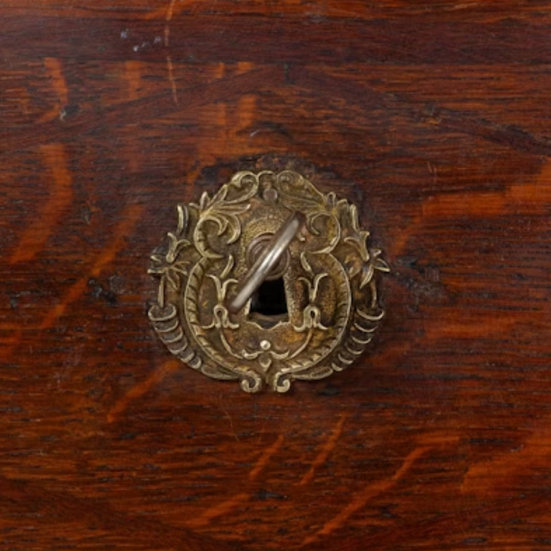 Vintage French Patinated Wood Drawer Chest, Circa 1850
