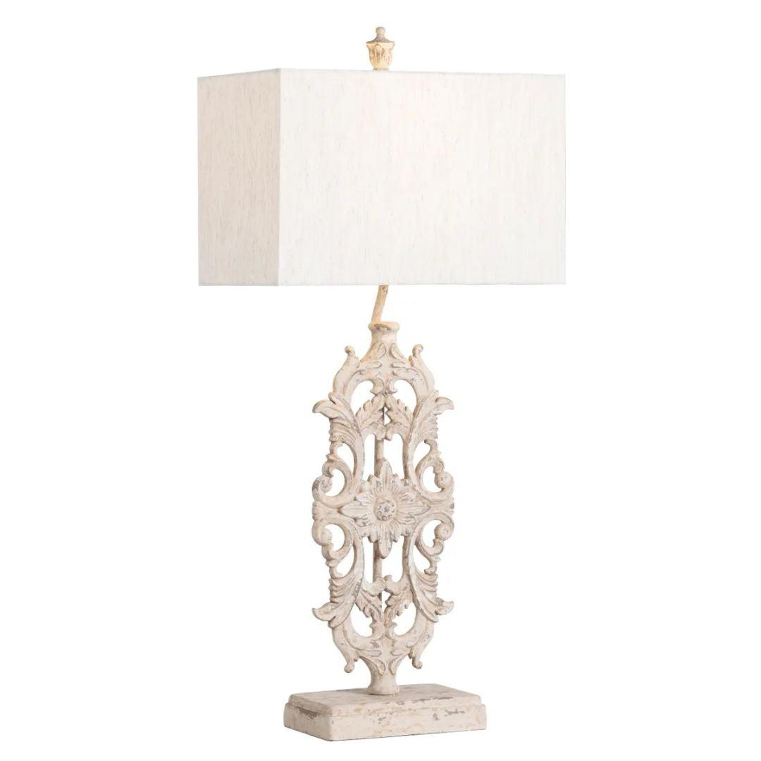 Vintage French Iron Scroll Table Lamp - Set of 2