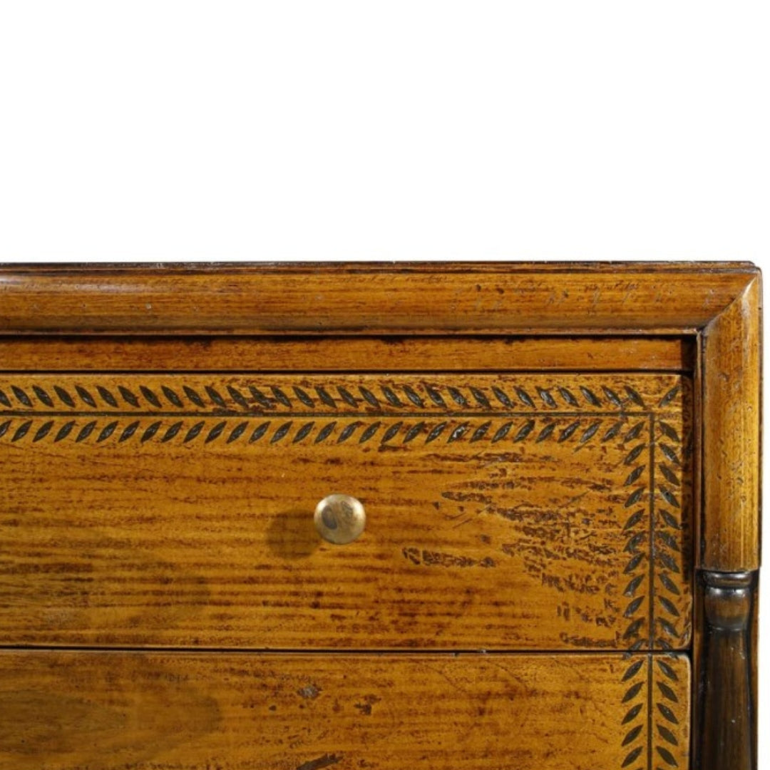 Etched Italian Three Drawer Dresser