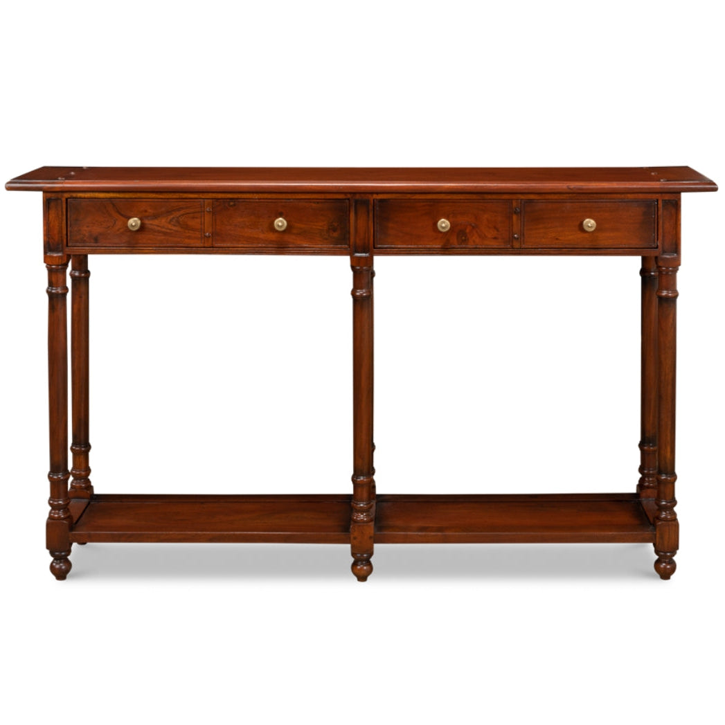 Walnut Stained French Console Table