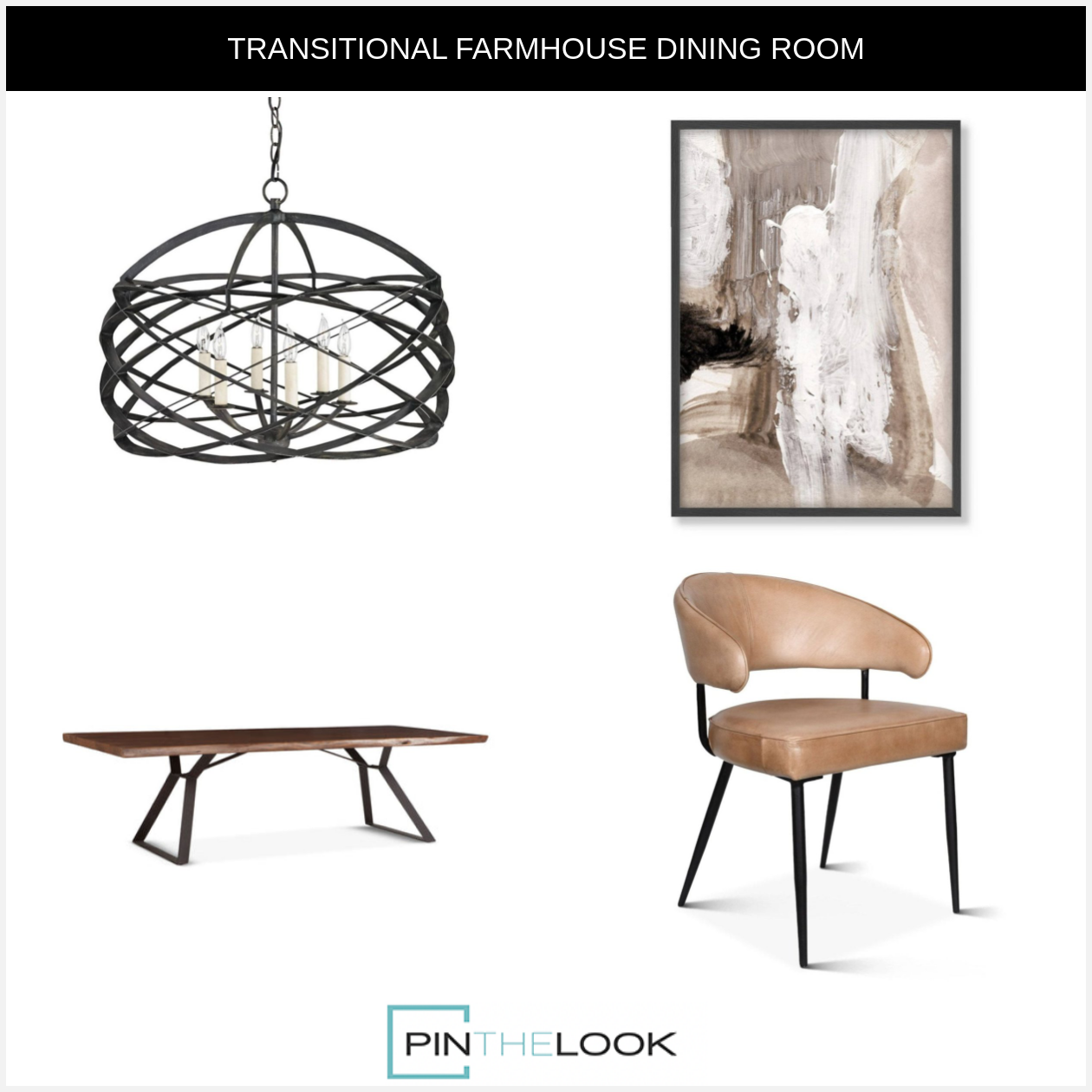 Industrial Live Edge Dining Table