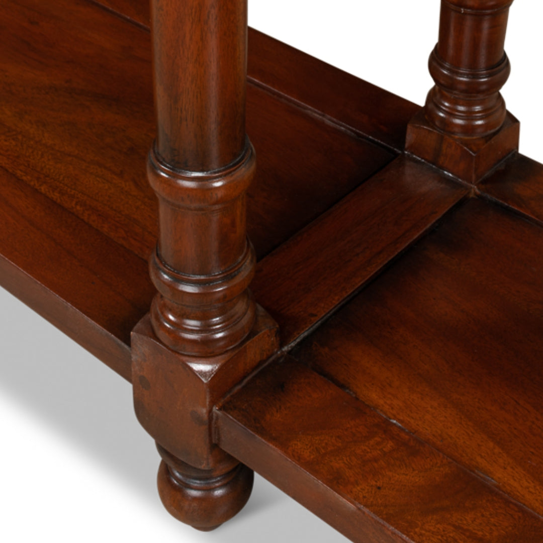 Walnut Stained French Console Table