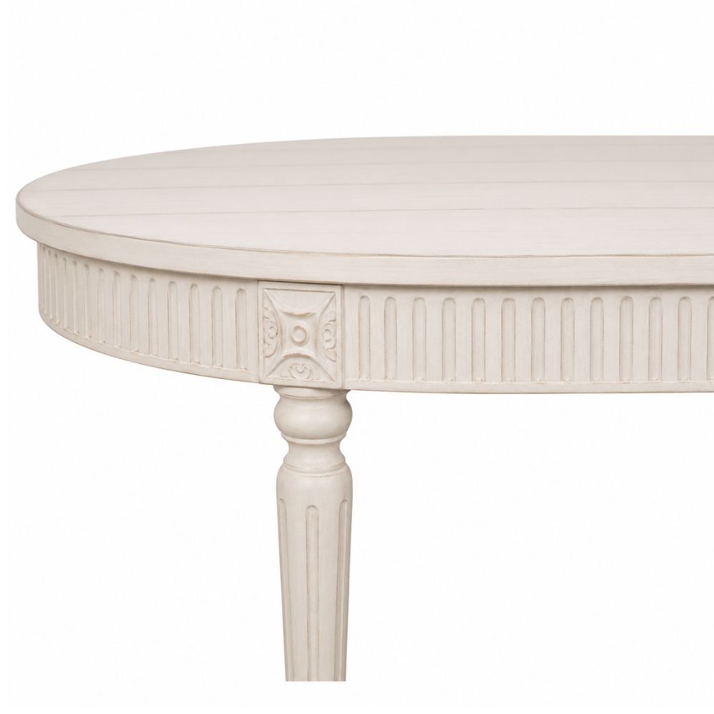 White French Provincial Oval Dining Table