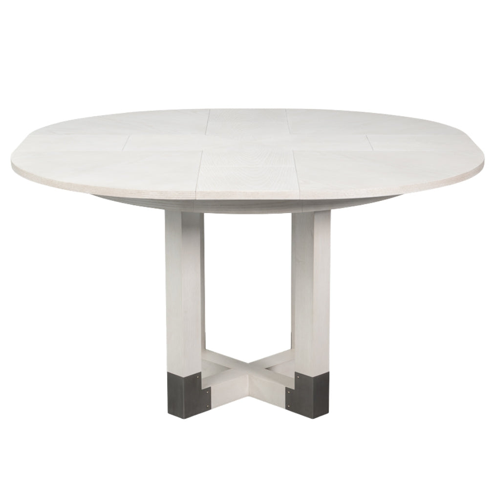 White Round Expandable Jupe Table