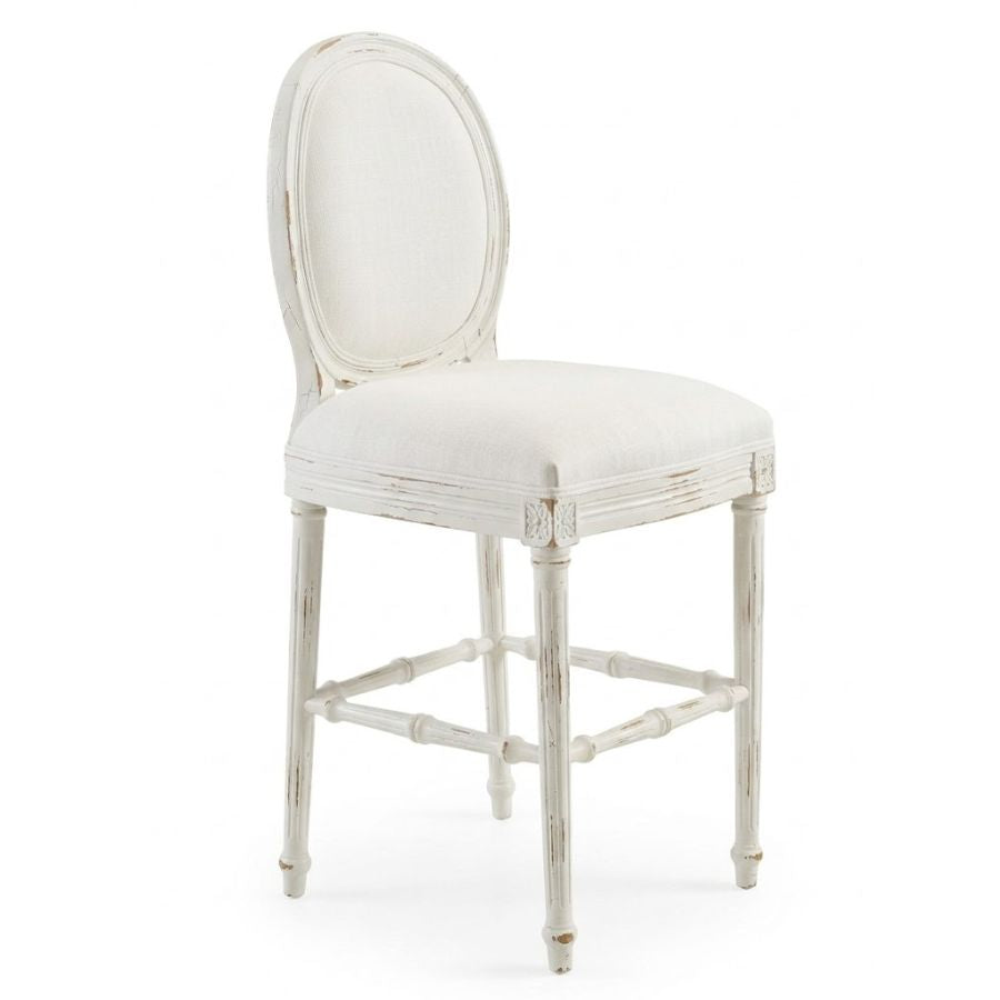White Saint German French Stool