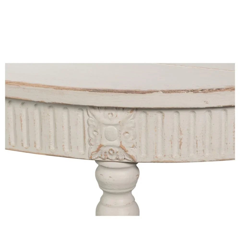White French Provincial Oval Dining Table