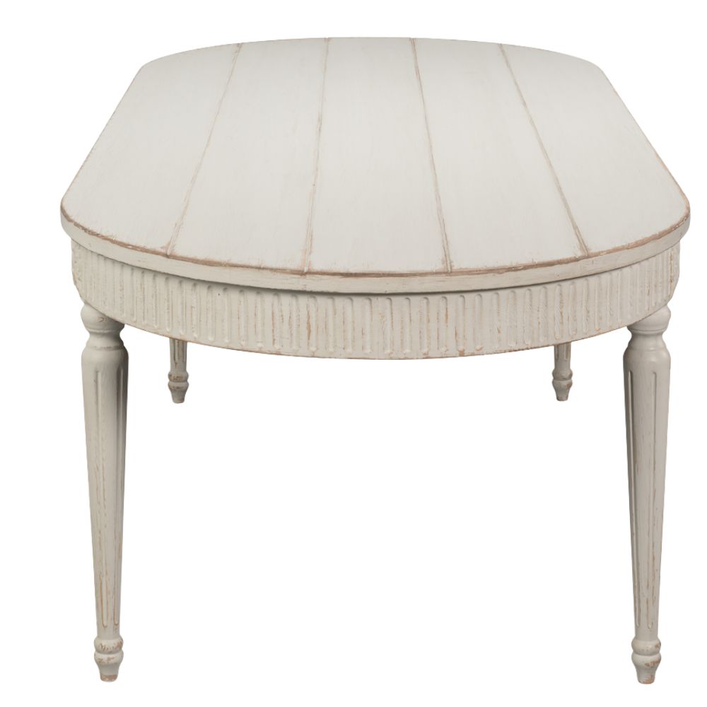 White French Provincial Oval Dining Table