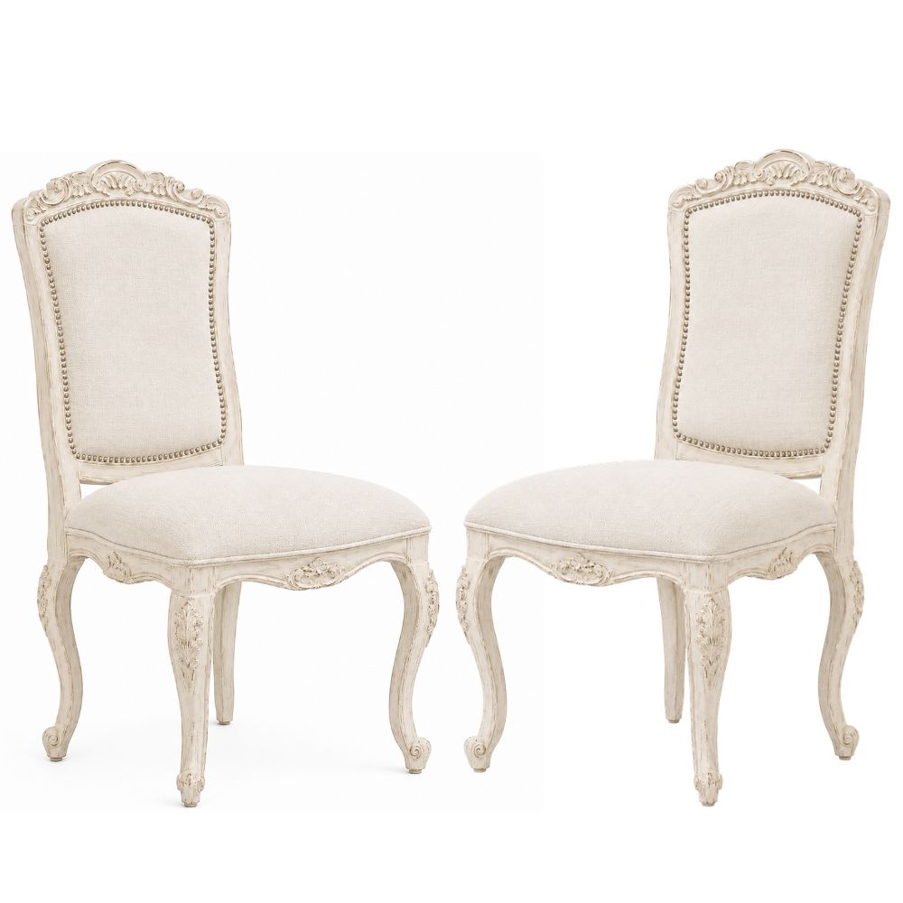 French White Nantes Dining Chair