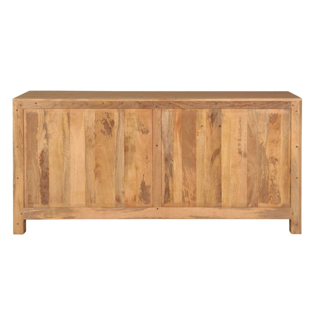 Whitewashed Mango Wood Dresser on Plinth Base