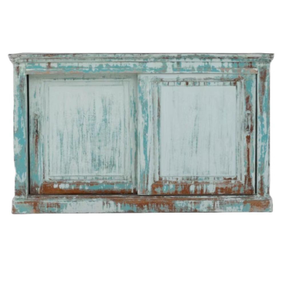 Aqua Blue French Country Sideboard, Circa 1850