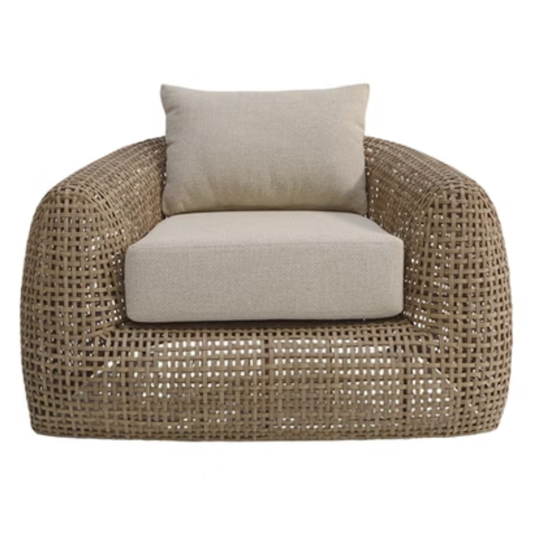 Woven Rattan Outdoor Lounge Chair