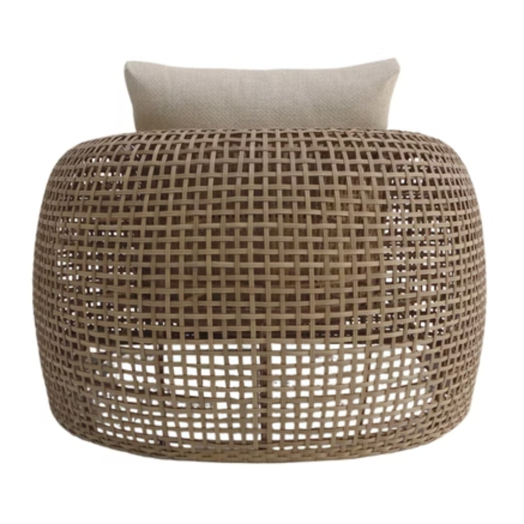Woven Rattan Outdoor Lounge Chair