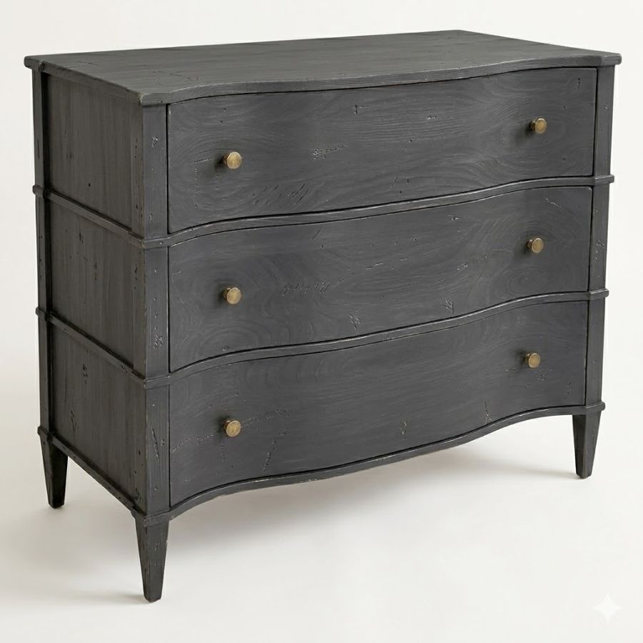 French Stained Serpentine Chest