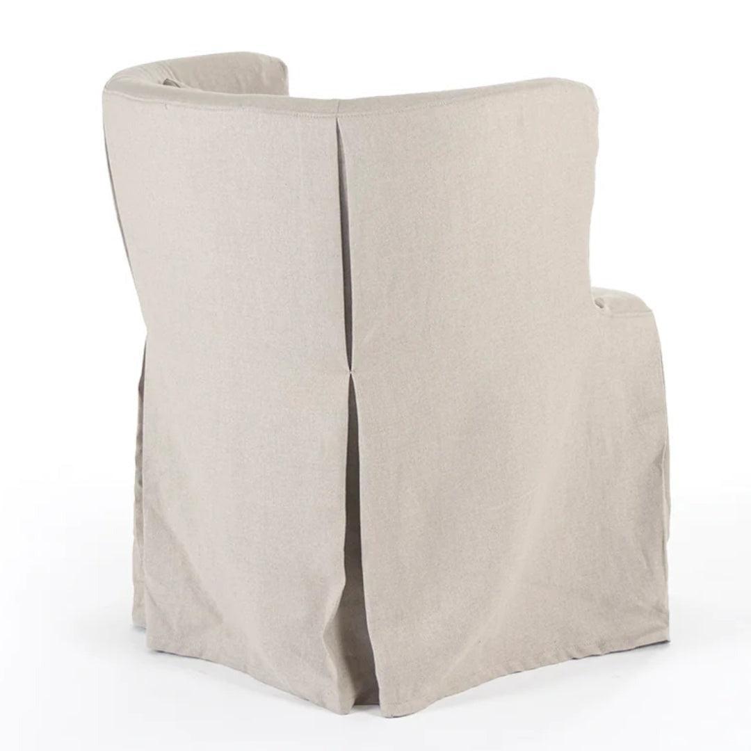 Natural Linen Slipcover Tub Chair