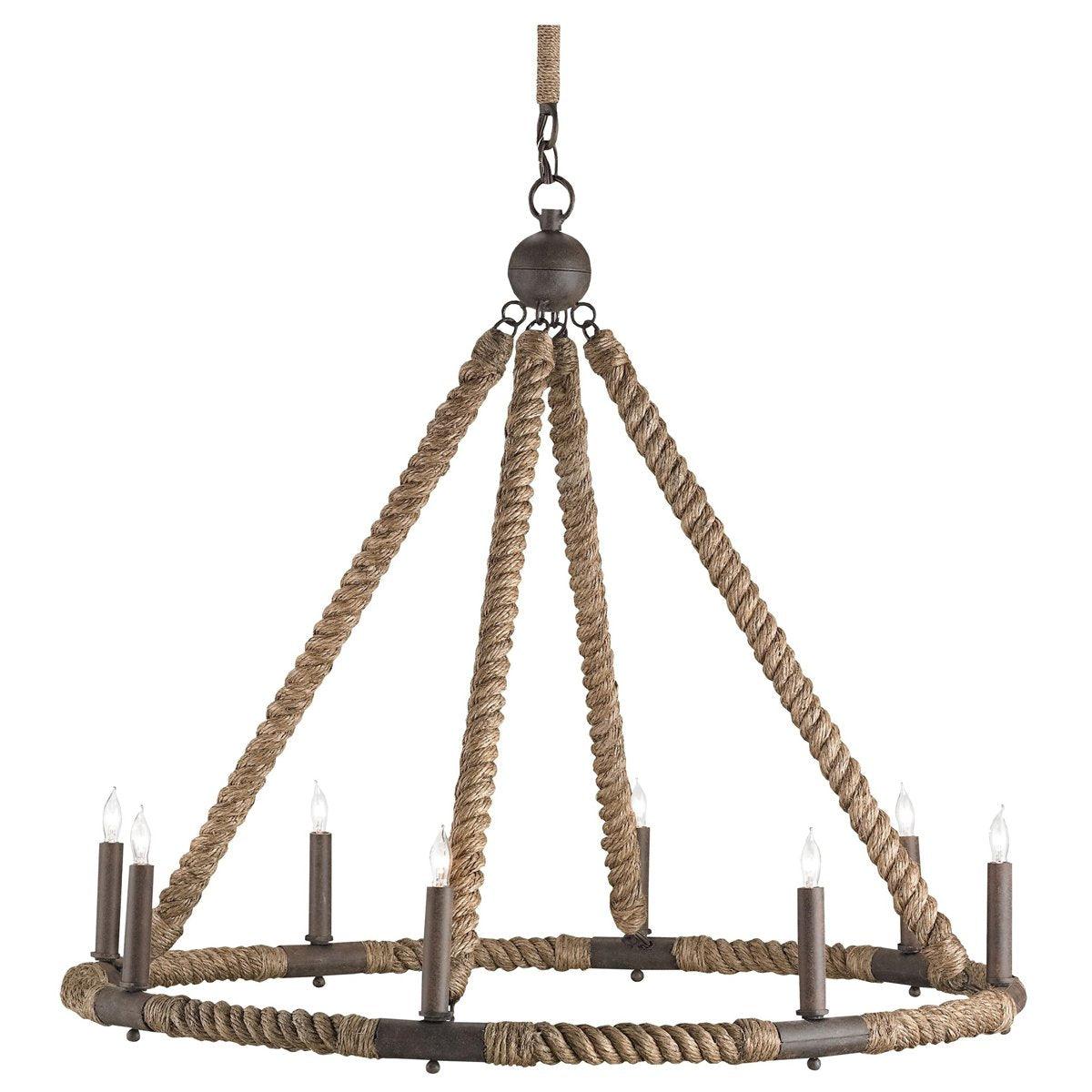 Abaca Rope Chandelier - Belle Escape