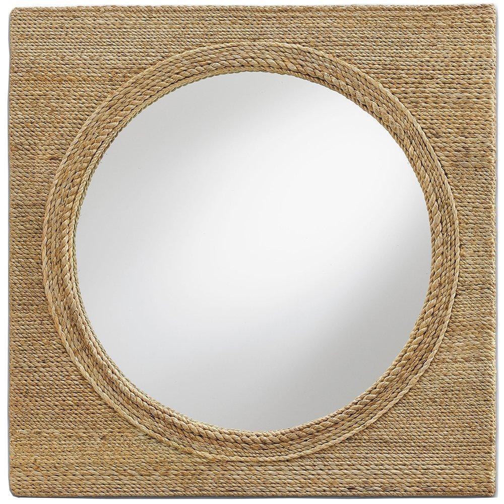 Abaca Rope Square Mirror - Belle Escape