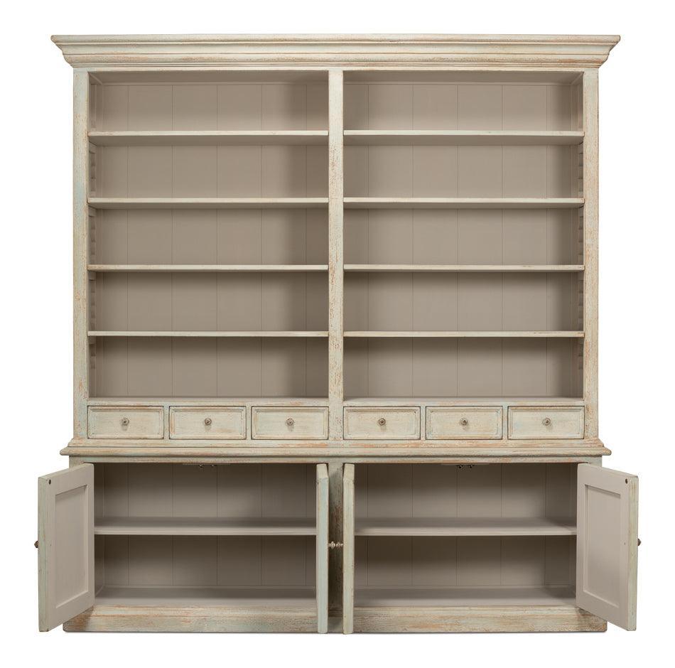 Amelia Sage Shabby Chic Bookcase - Belle Escape