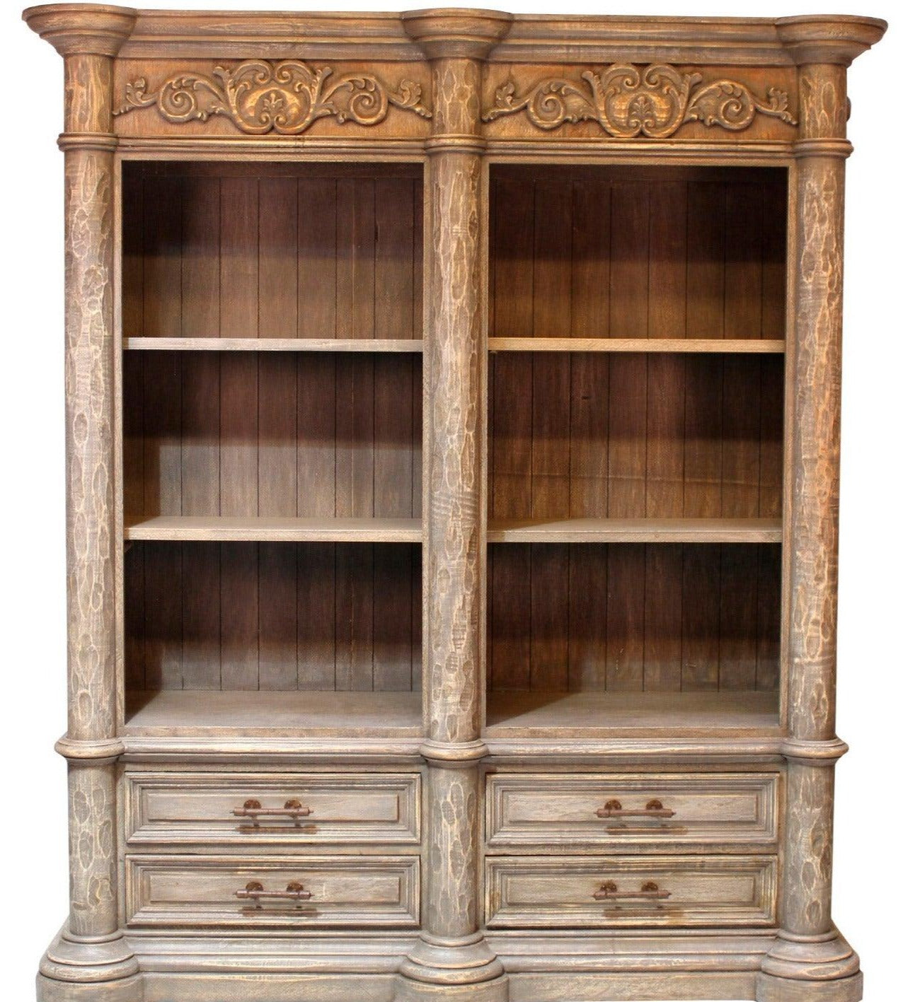 Amelie Carved French Chateau Hutch - Belle Escape