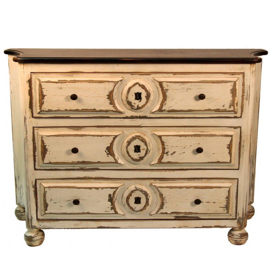 antique cream dresser Victoria - 6-Drawer Dresser (70")