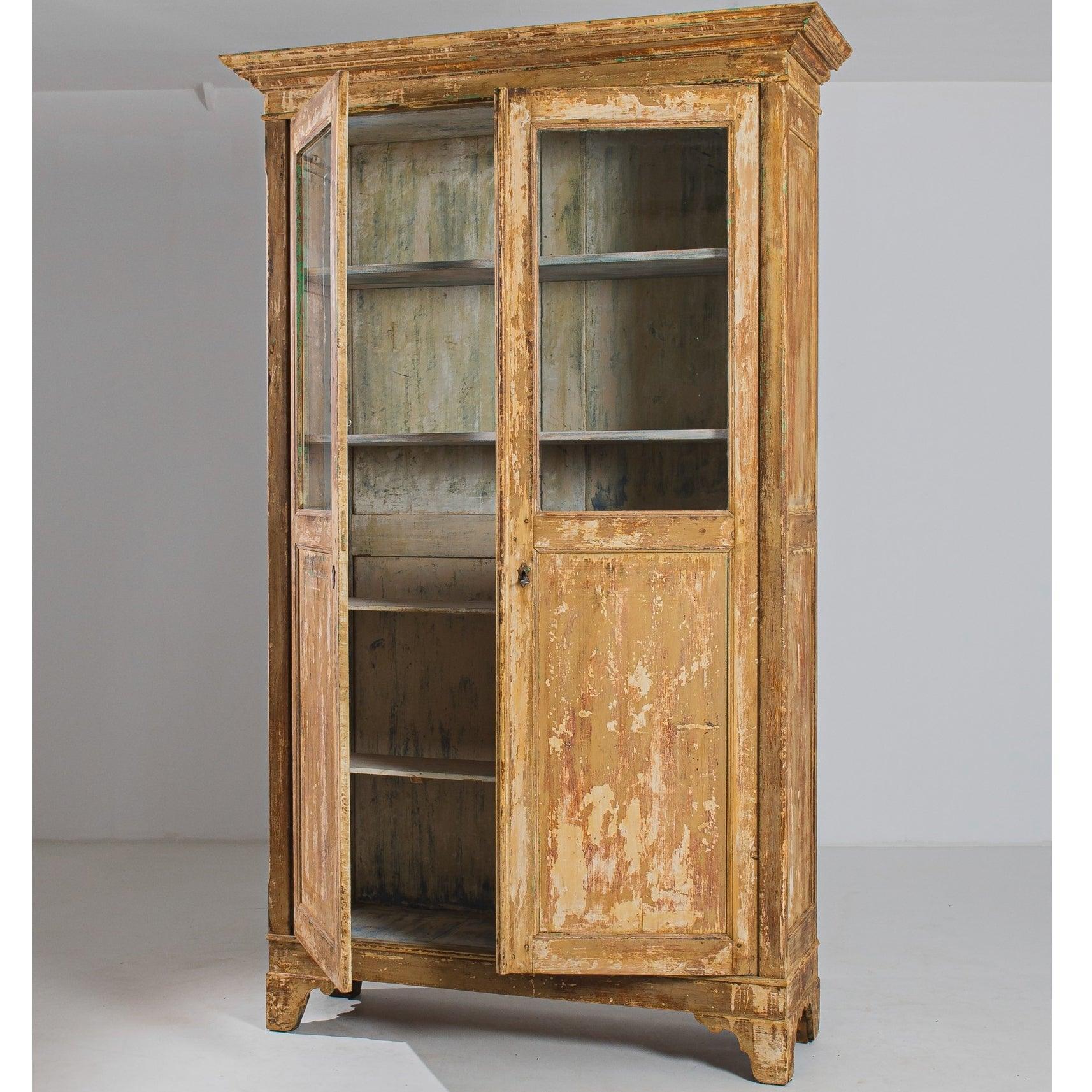 Angeline French Country Antique Vitrine - Belle Escape