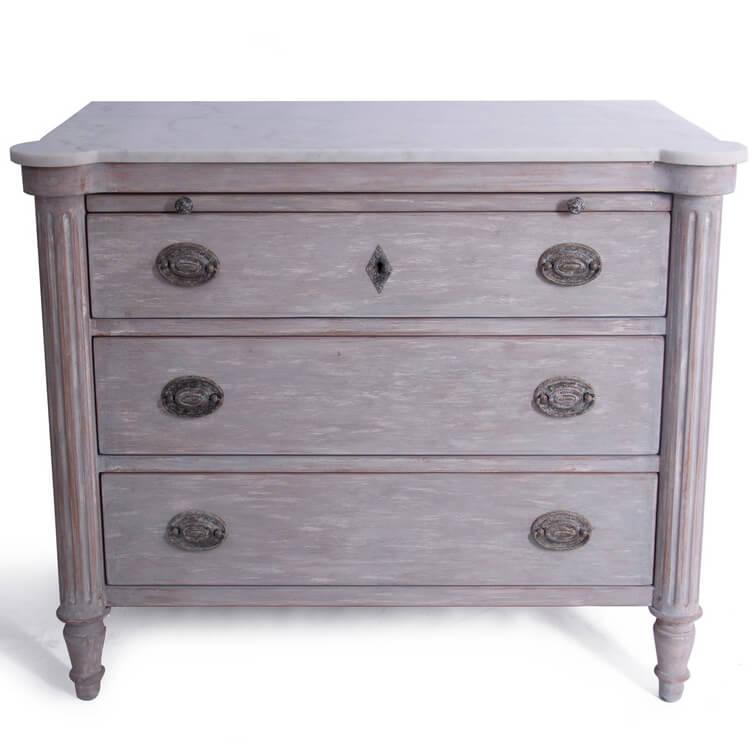 Angeline Marble Top Side Chest - Belle Escape