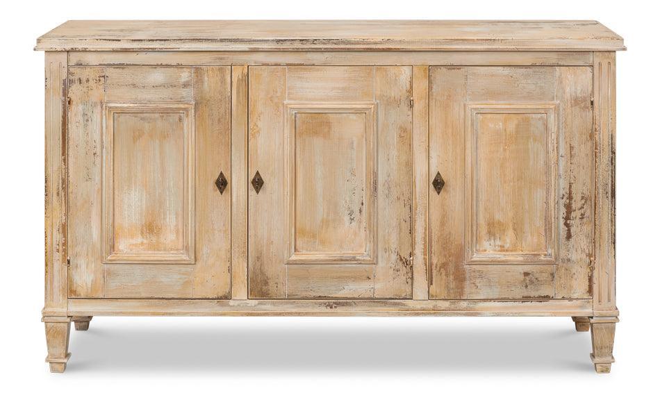 Antique Oak Vintage Louis XVI Buffet - Belle Escape
