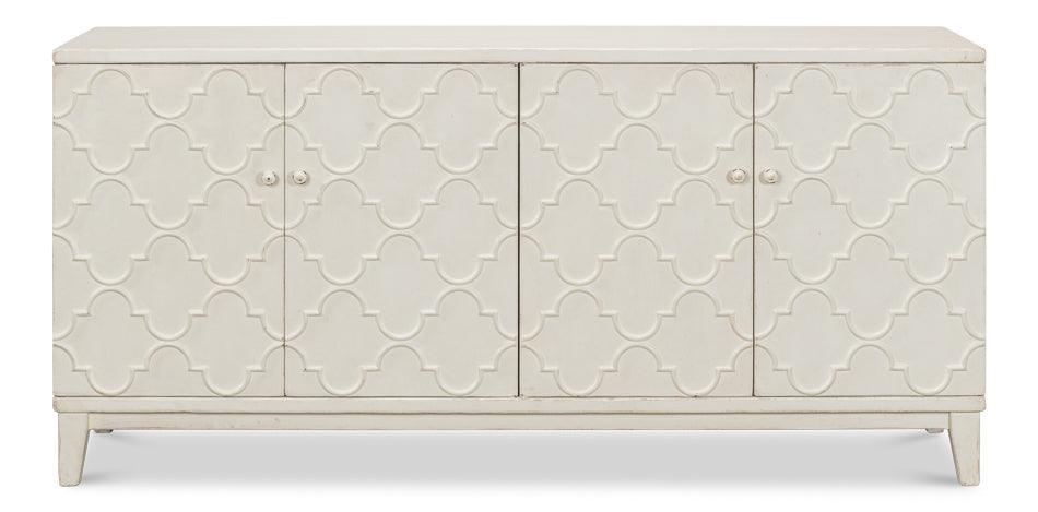 Antique White Farmhouse Sideboard - Belle Escape