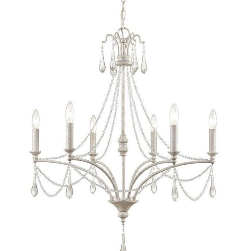 Antique White French Parlor Chandelier - Belle Escape