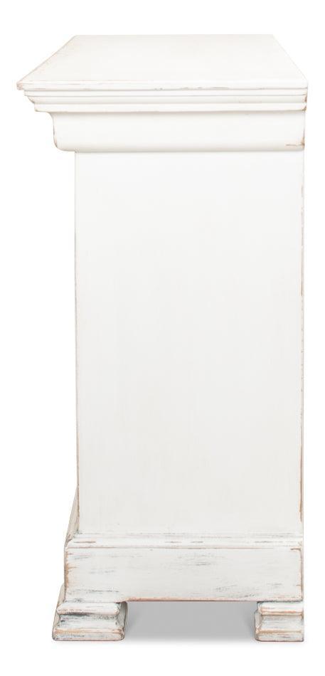 Antique White Shabby Chic Chest - Belle Escape