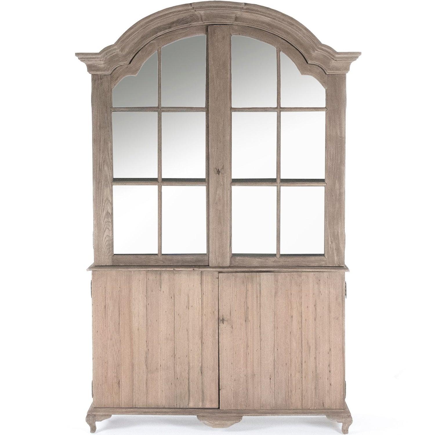 Arched French Country Display Hutch - Belle Escape