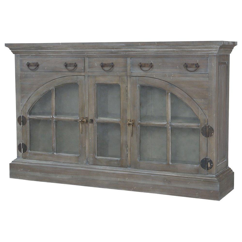 Arched Glass Door Credenza - Belle Escape