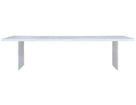 Arctic White Rectangular Dining Table - Belle Escape