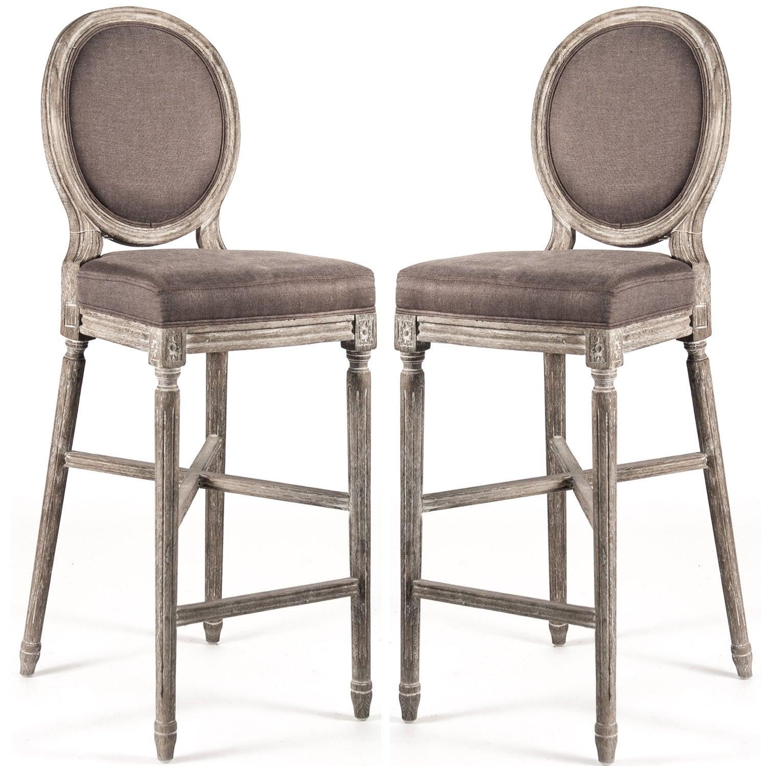 Aubergine Medallion Bar Stools - Belle Escape