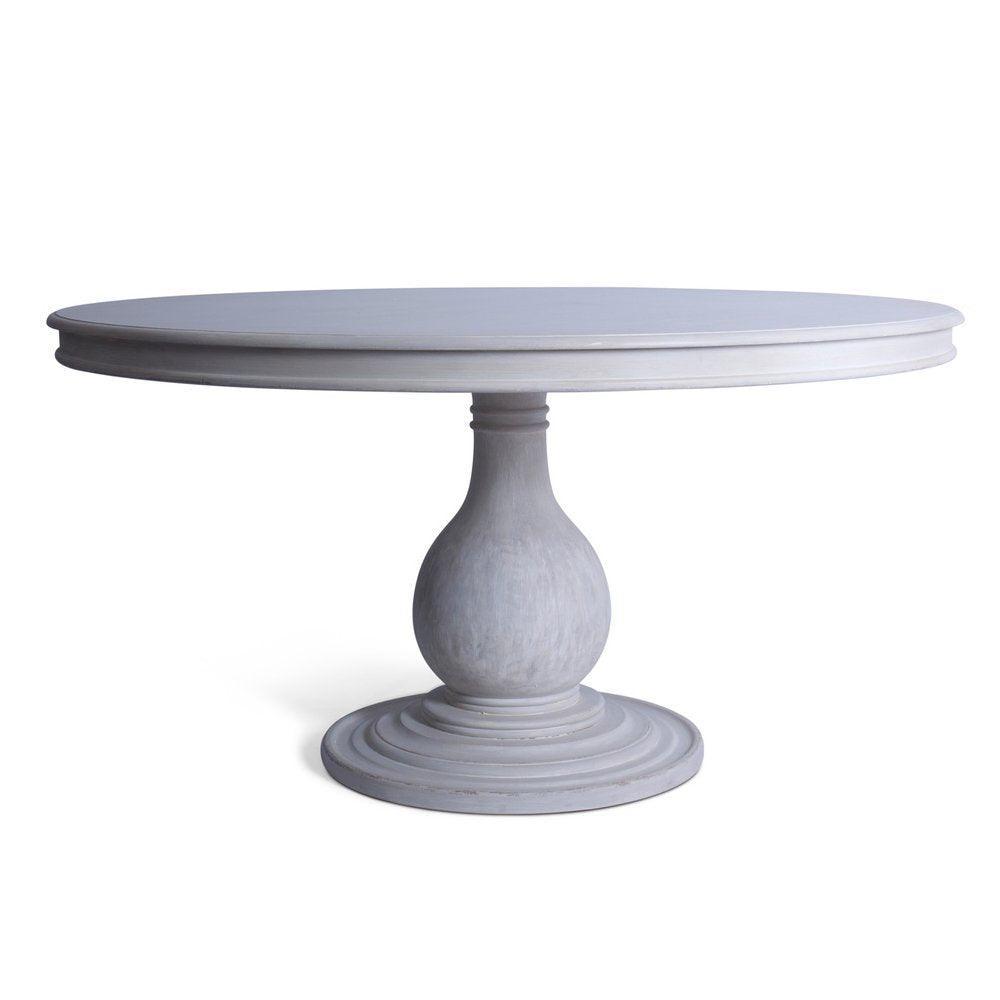 Avignon White Round Dining Table - Belle Escape