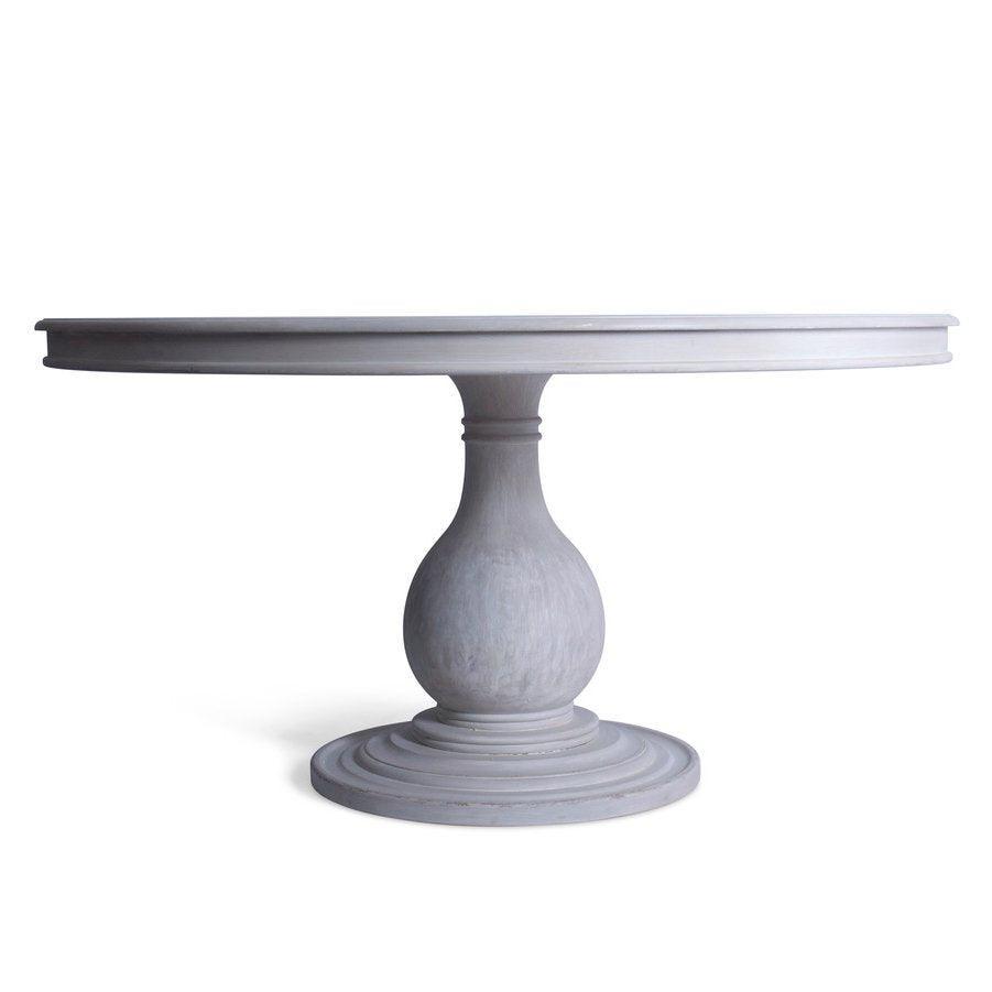 Avignon White Round Dining Table - Belle Escape