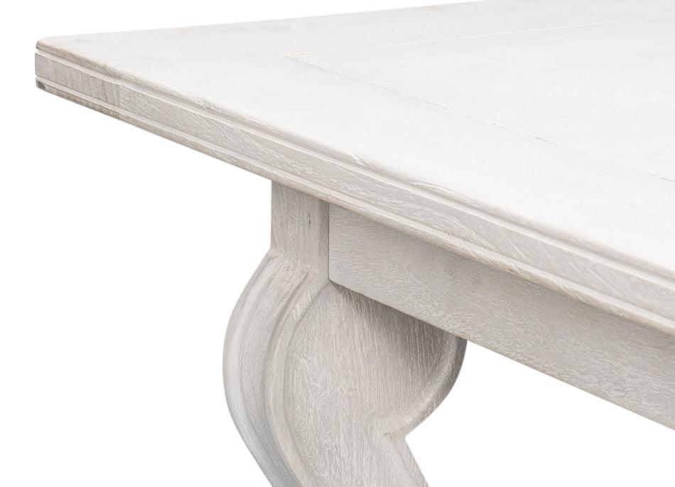 Beachcomber Whitewash Expandable Dining Table - Belle Escape