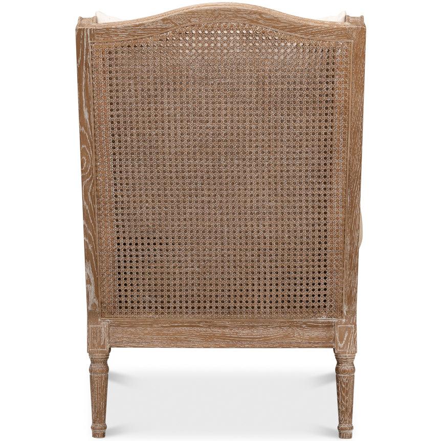 Beige Natural Coastal Fabric Chair - Belle Escape