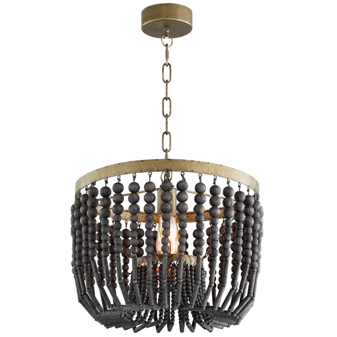 Black Beaded Boho Chandelier - Belle Escape