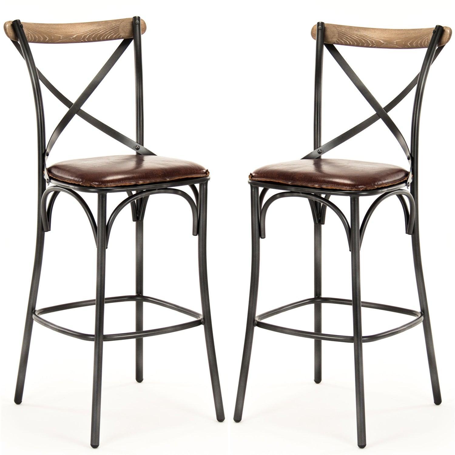 Black Cafe Bar Stools - Belle Escape