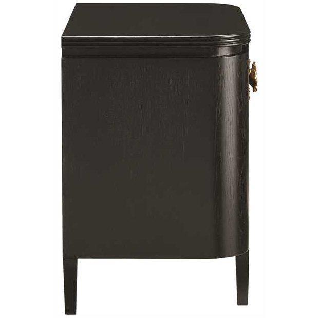 Black Florale Nightstand - Belle Escape